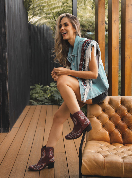 Botas Anabel Vinotinto