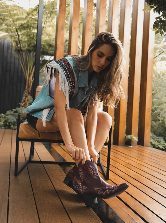 Botas Anabel Vinotinto