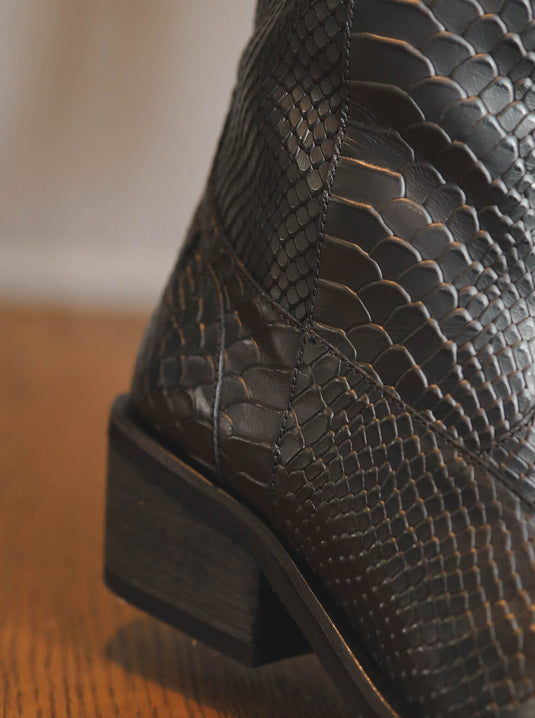 Botas Aurora Pitón Negras