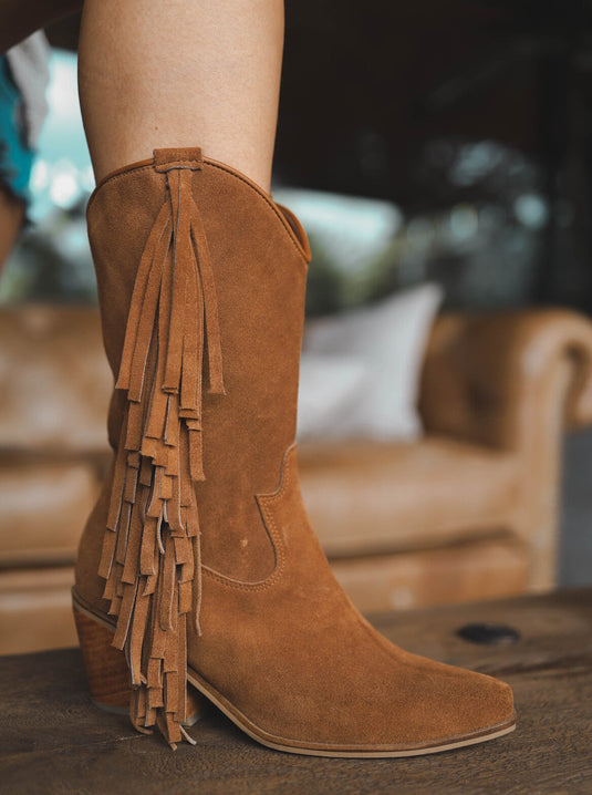 Botas Gualanday Flecos Miel