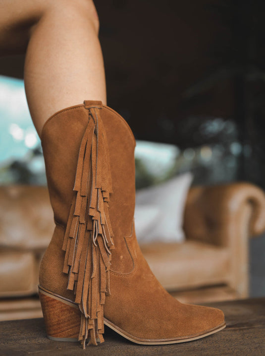 Botas Gualanday Flecos Miel