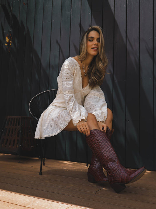 Botas Helena Vinotinto