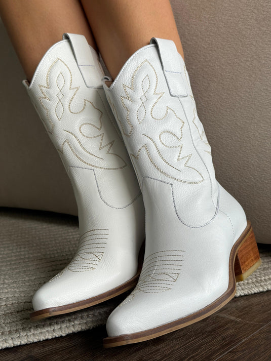 Botas Texanas Kansas Blancas