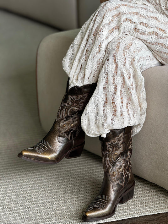 Botas Selene Folia Café