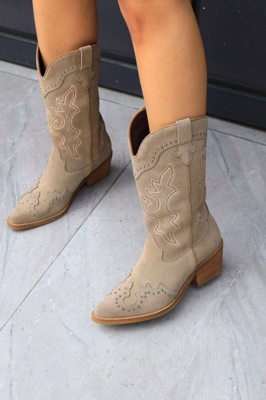 Botas Aitana Chip Almendra